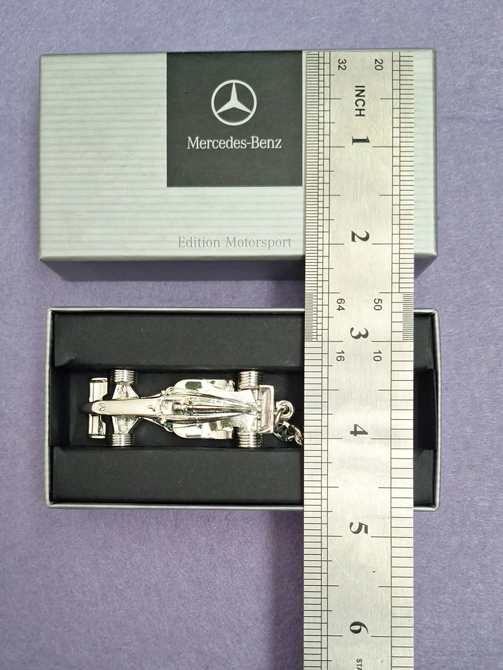 Mercedes Benz key Ring, Keychain  Racing Car Formula 1 .New  Gift Box